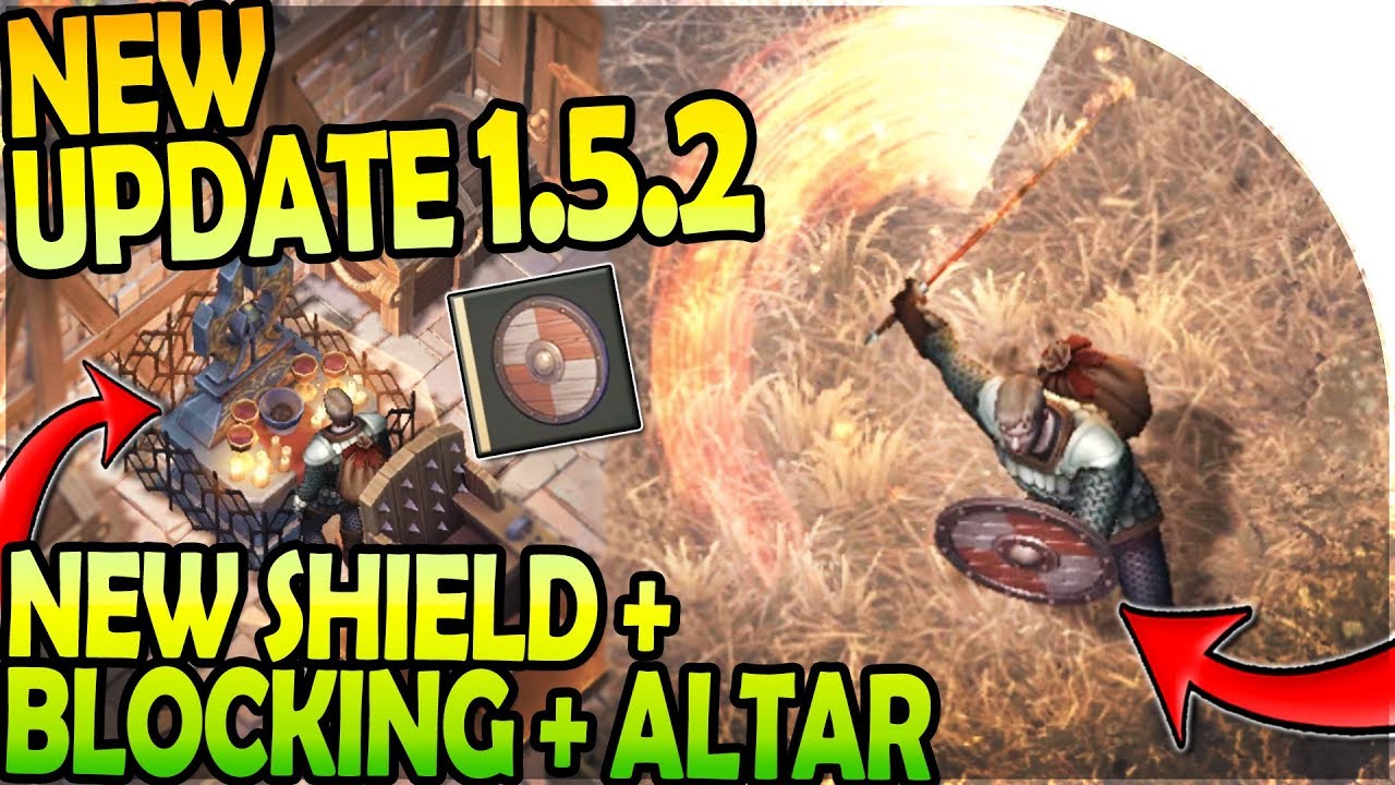 NEW UPDATE 1.5.2 - NEW LIGHT SHIELD + BLOCKING + BUILDING the ALTAR - Grim Soul Survival 1.5.2