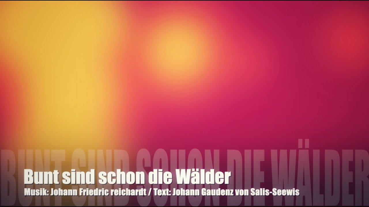 Bunt sind schon die W&auml;lder