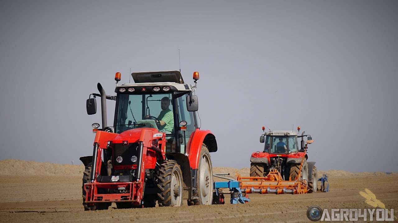 Formowanie Redlin & Siew Marchwi 2017 [GoPro4] 2x Massey Ferguson 7495 5435 & Struik & Monosem