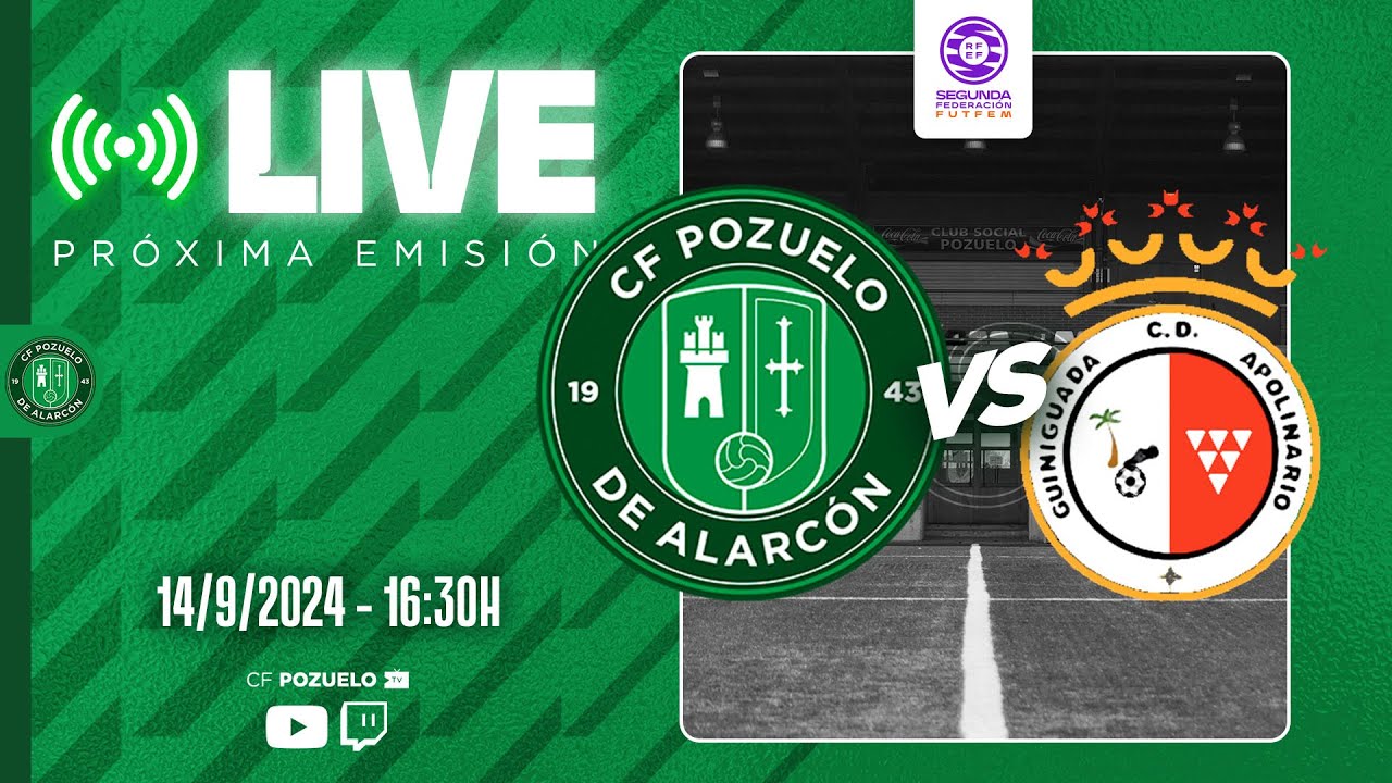🔴 DIRECTO | CF POZUELO FEM 🆚 CD GUINIGUADA APOLINARIO  | J2