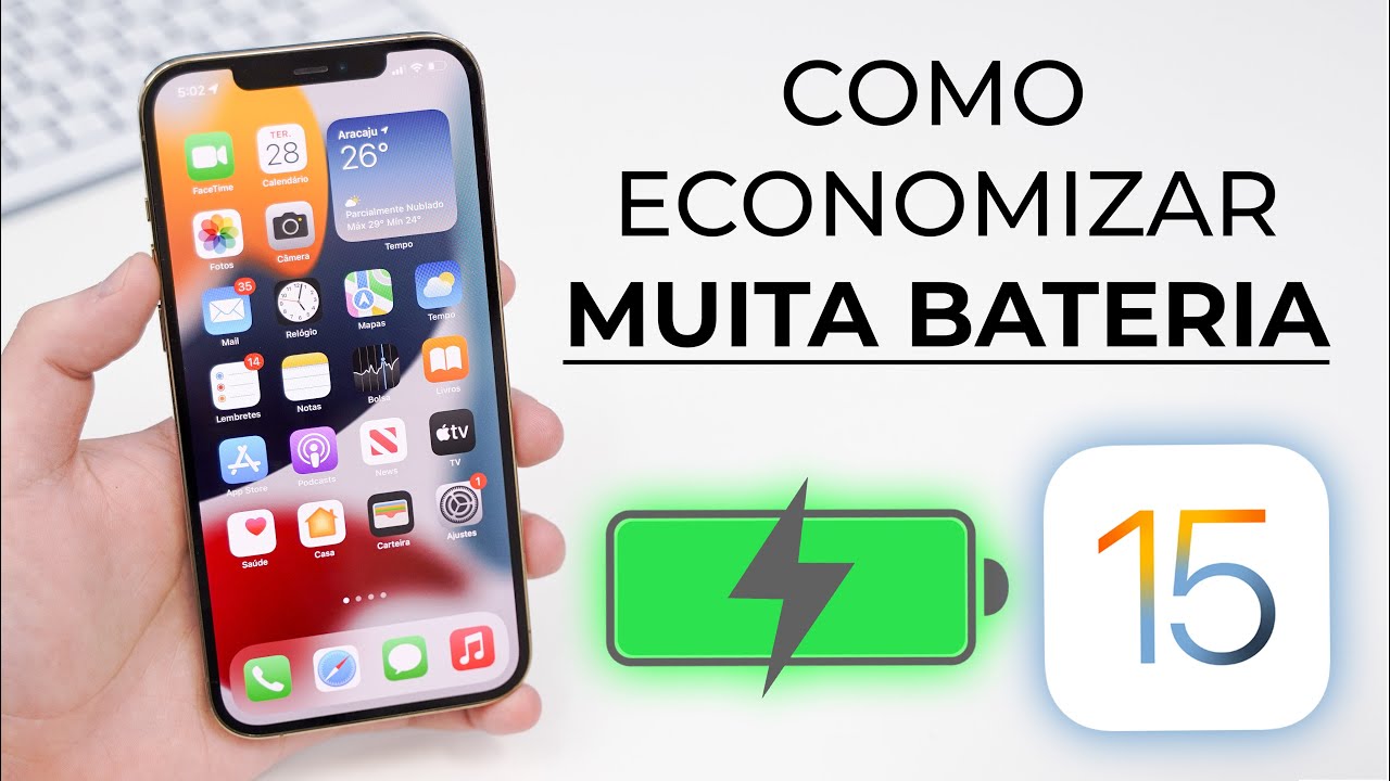 Como Economizar MUITA Bateria no iOS 15!!