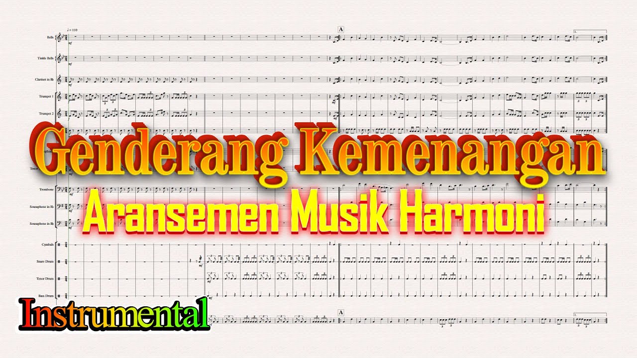GENDERANG KEMENANGAN || SATB Aransemen Musik Harmoni || Marchingband