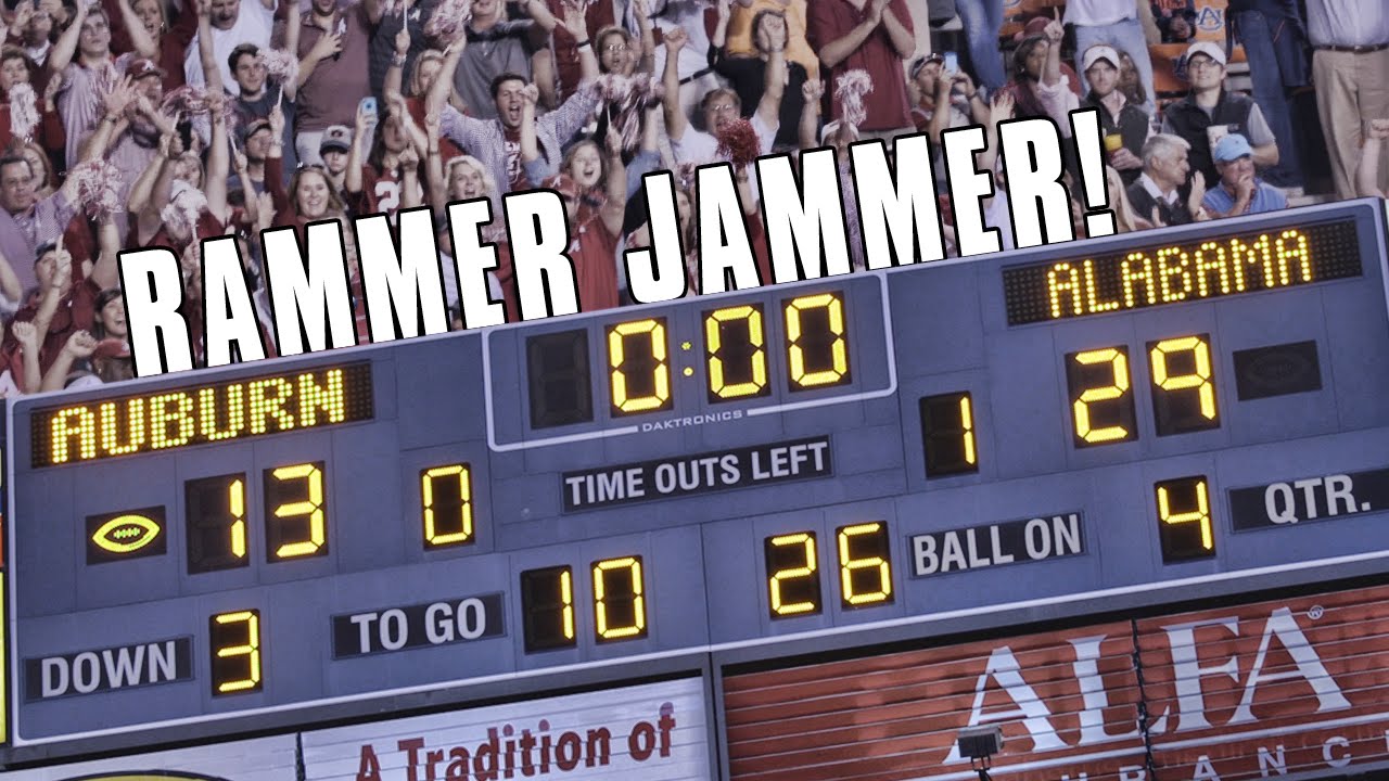 Alabama fans take over Jordan-Hare with 'Rammer Jammer'
