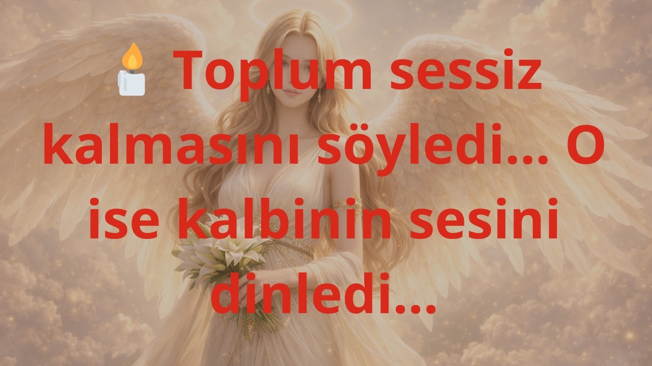 🕯️ Toplum sessiz kalmasını söyledi… O ise kalbinin sesini dinledi…