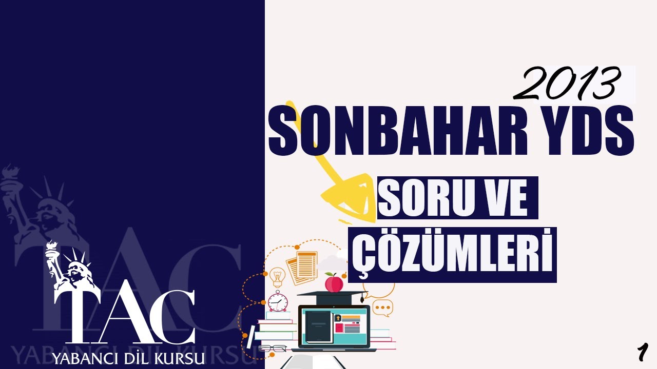 2013 YDS İLKBAHAR KELİME SORU ÇÖZÜMÜ- ECE HOCA