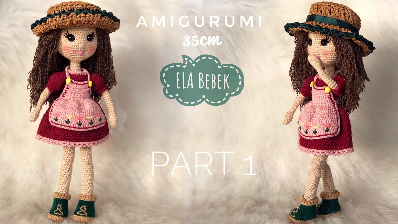 PART 1 | 35cm Amigurumi ELA  Bebek (ENG SUBTITLES ON) subtítulos  EL ESPAÑOL