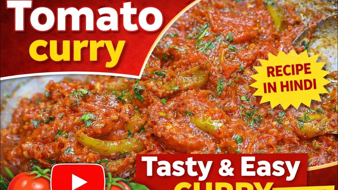 Tomato Curry Recipe | Tasty & Easy Tamatar Ki Sabzi | 10 Min Me Jhatpat Banaye #TomatoCurry
