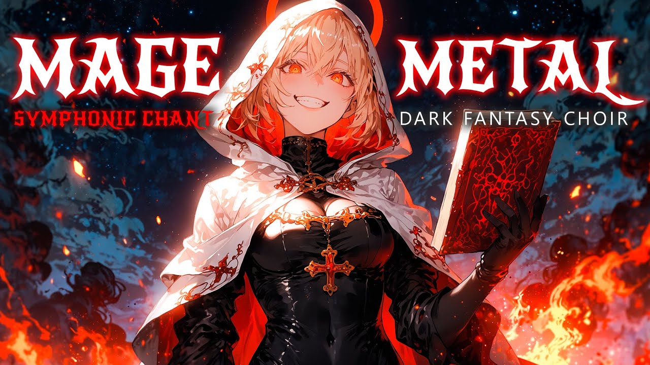 🔥 Dark Fantasy Mage Metal Symphony ⚔️ 2 Hour Epic Symphonic Chant Music for Work & Study Session