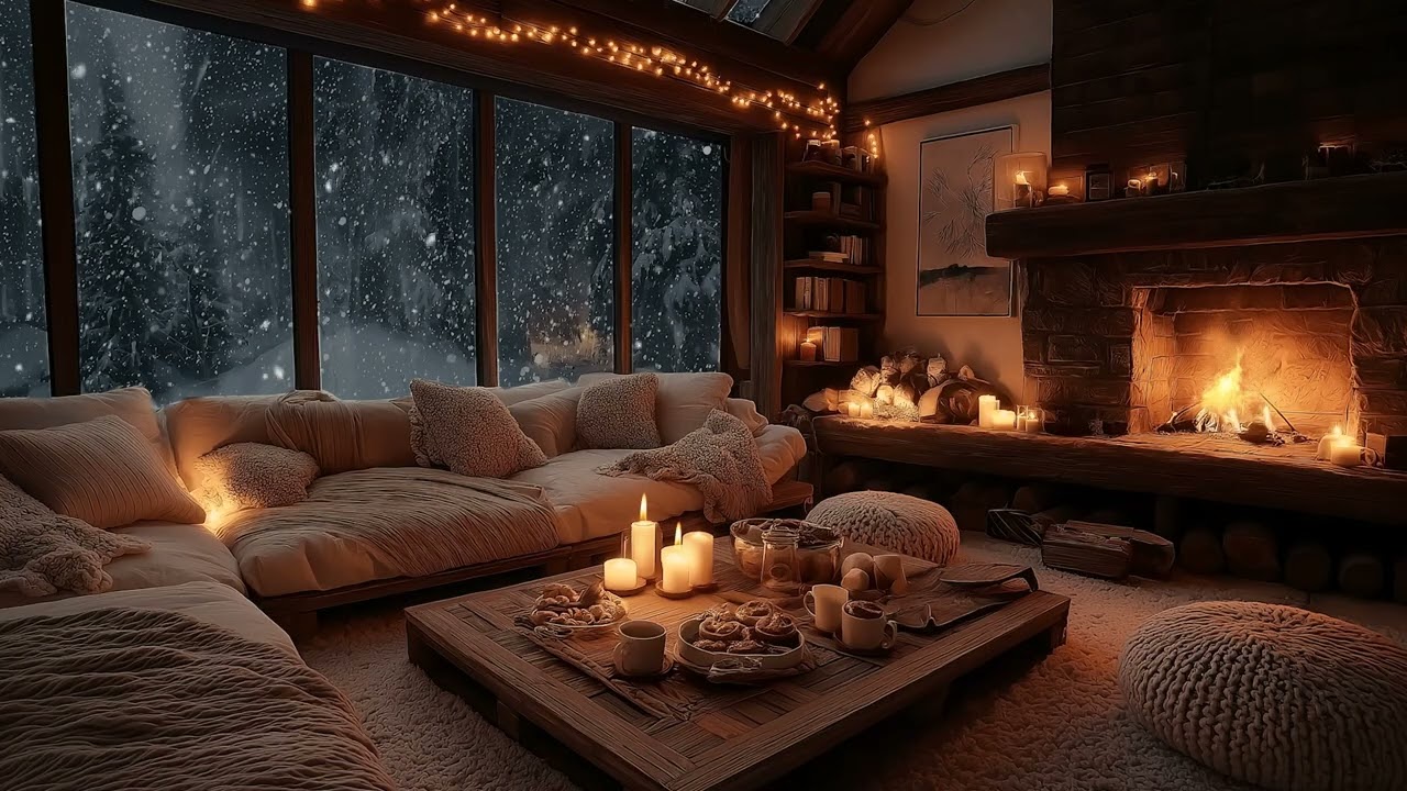 ❄️ Winter Calm Piano  Snow Outside the Window  Deep Meditation & Energy Restore