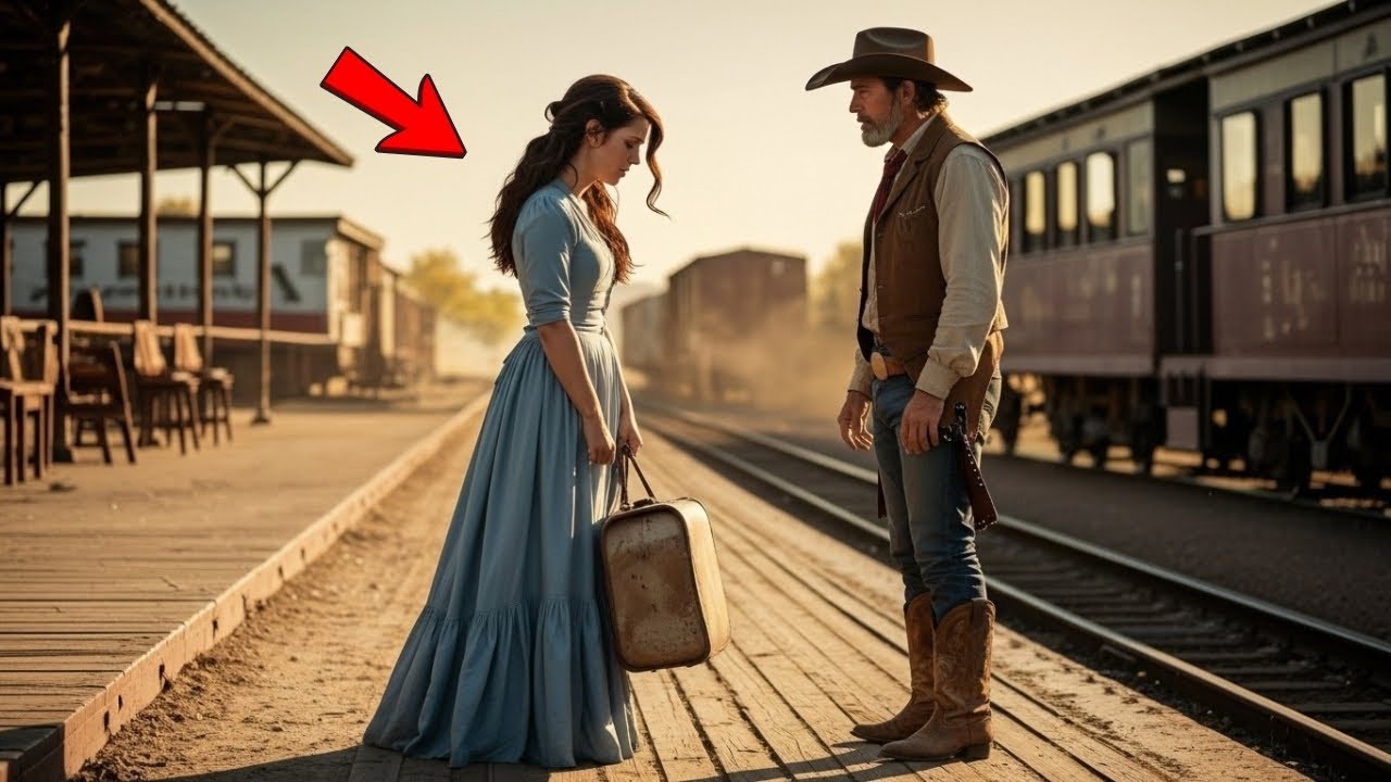 The Groom Laughed When She Stepped Off the Train — A Cowboy Saw Her Cry and Offered Forever