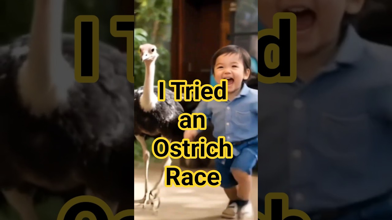 The Most Hilarious Ostrich Chase #shorts #viralshorts