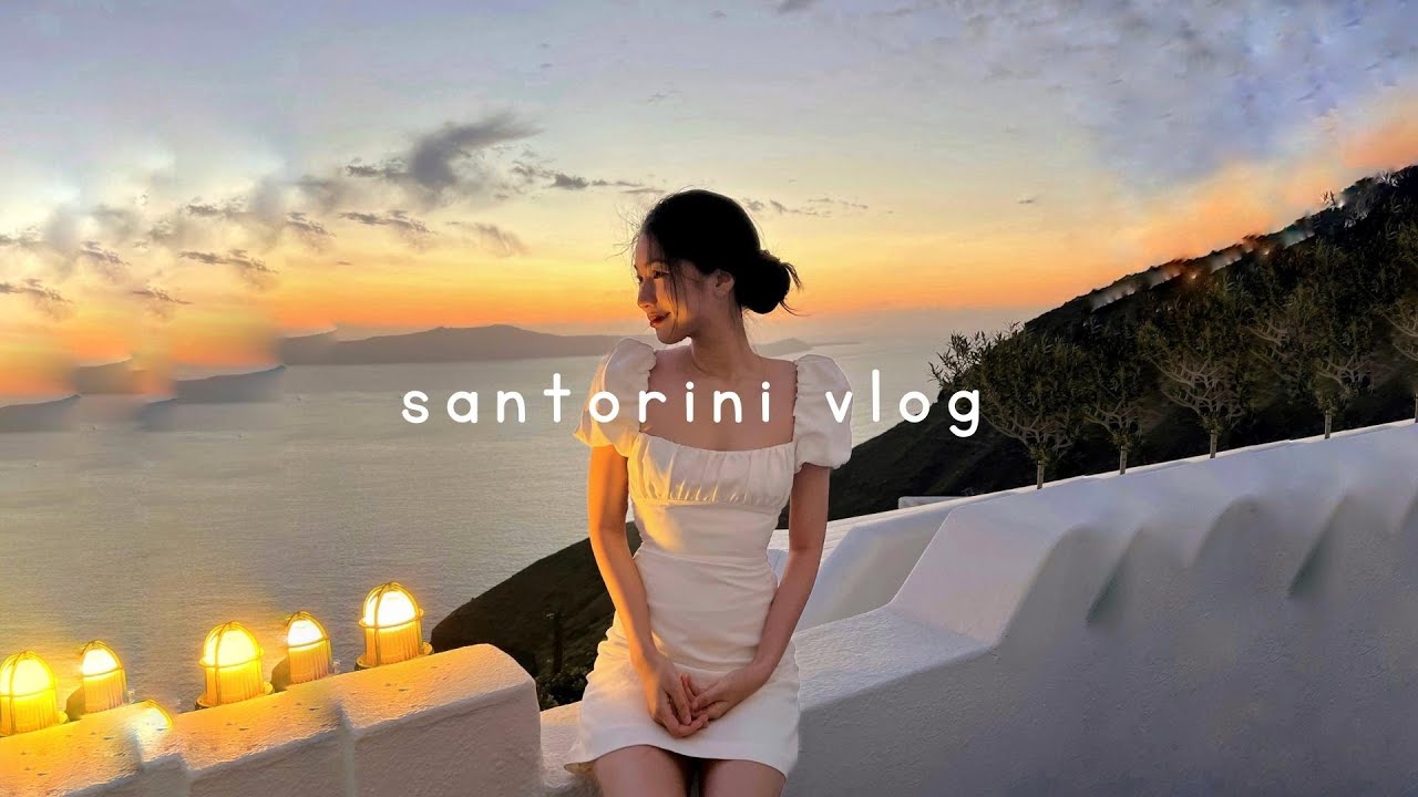 hoàng hôn ở oia | santorini travel vlog