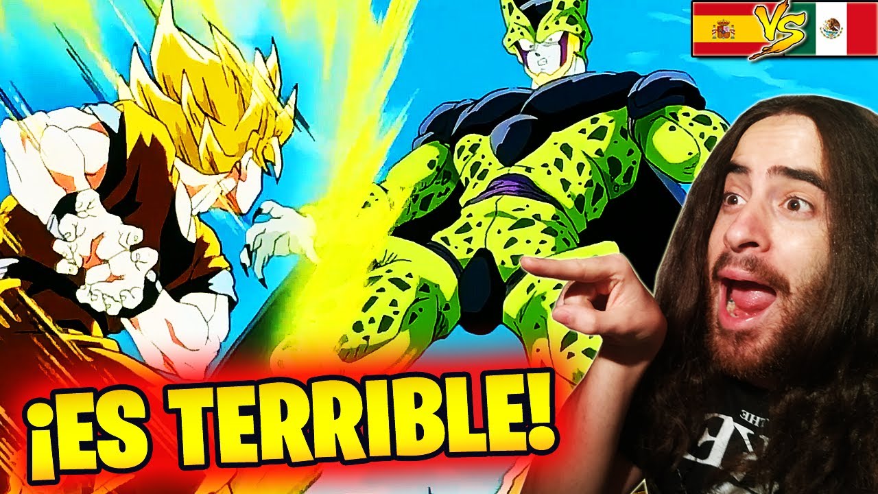😂 *HORRIBLE* 😂 Español REACCIONA a DOBLAJE LATINO Dragon Ball 💥(Goku le hace el KAMEHAMEHA a CELL) 🔥