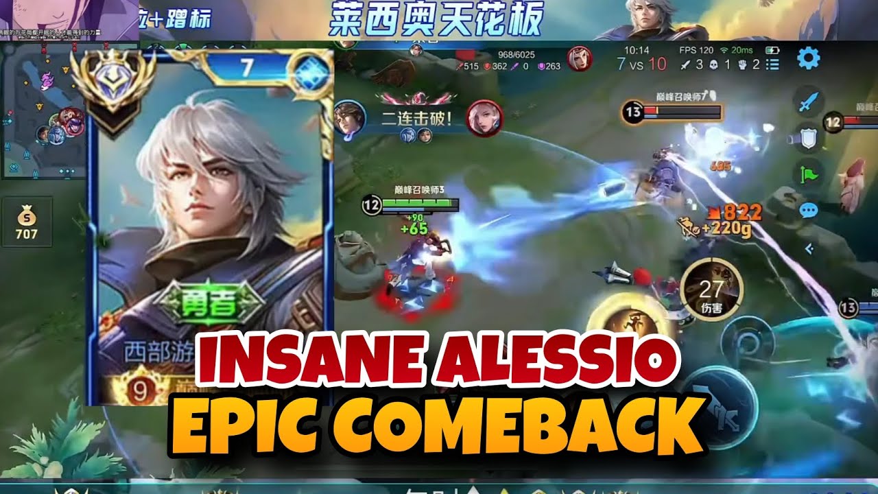 INSANE ALESSIO COMEBACK – EPIC LATE GAME DOMINATION! HONOR OF KINGS
