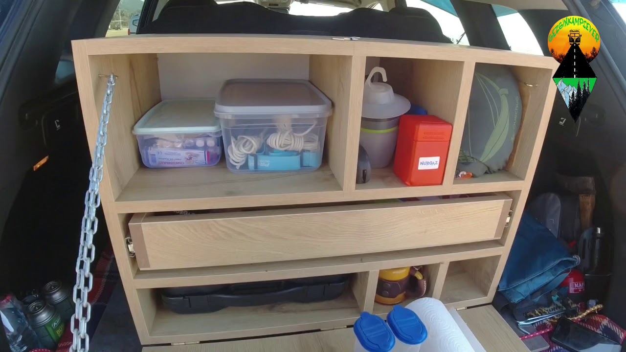 Araç arkası Portatif kamp mutfağı yaptım, chuck box, oldu mu? Valla Oldu!/ kitchen box