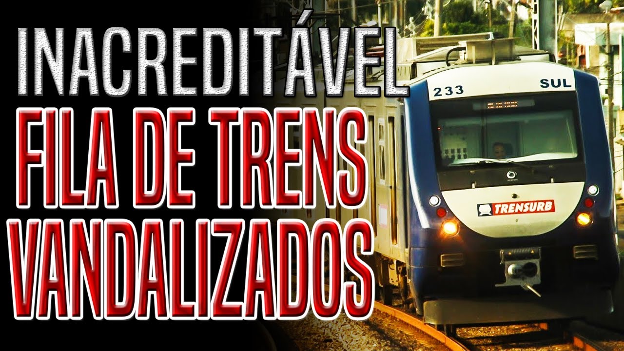 Trensurb 2024 / FILA DE TRENS ESTACIONADOS