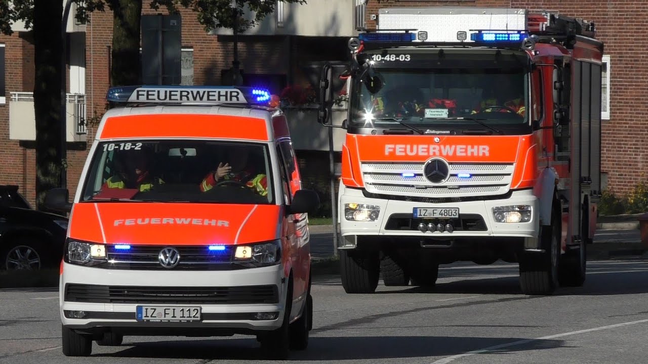 [Waldbrand Itzehoe - Vollalarm] Einsatzfahrten Freiwillige Feuerwehr Itzehoe