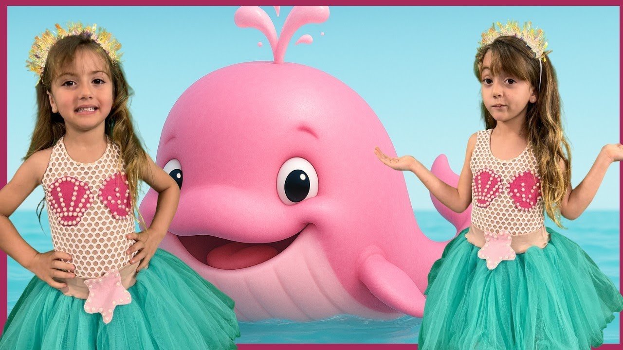 A Baleia é Amiga da Sereia, 🎵Música Infantil Animada e Divertida🐋🧜‍♀️