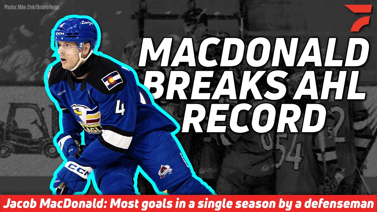 AHL RECORD: Jacob MacDonald Breaks Record For Single-Season Goals By A Defenseman | Colorado Eagles