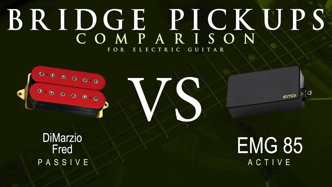 DiMarzio FRED vs EMG 85 - Bridge Guitar Pickup Comparison Tone Demo