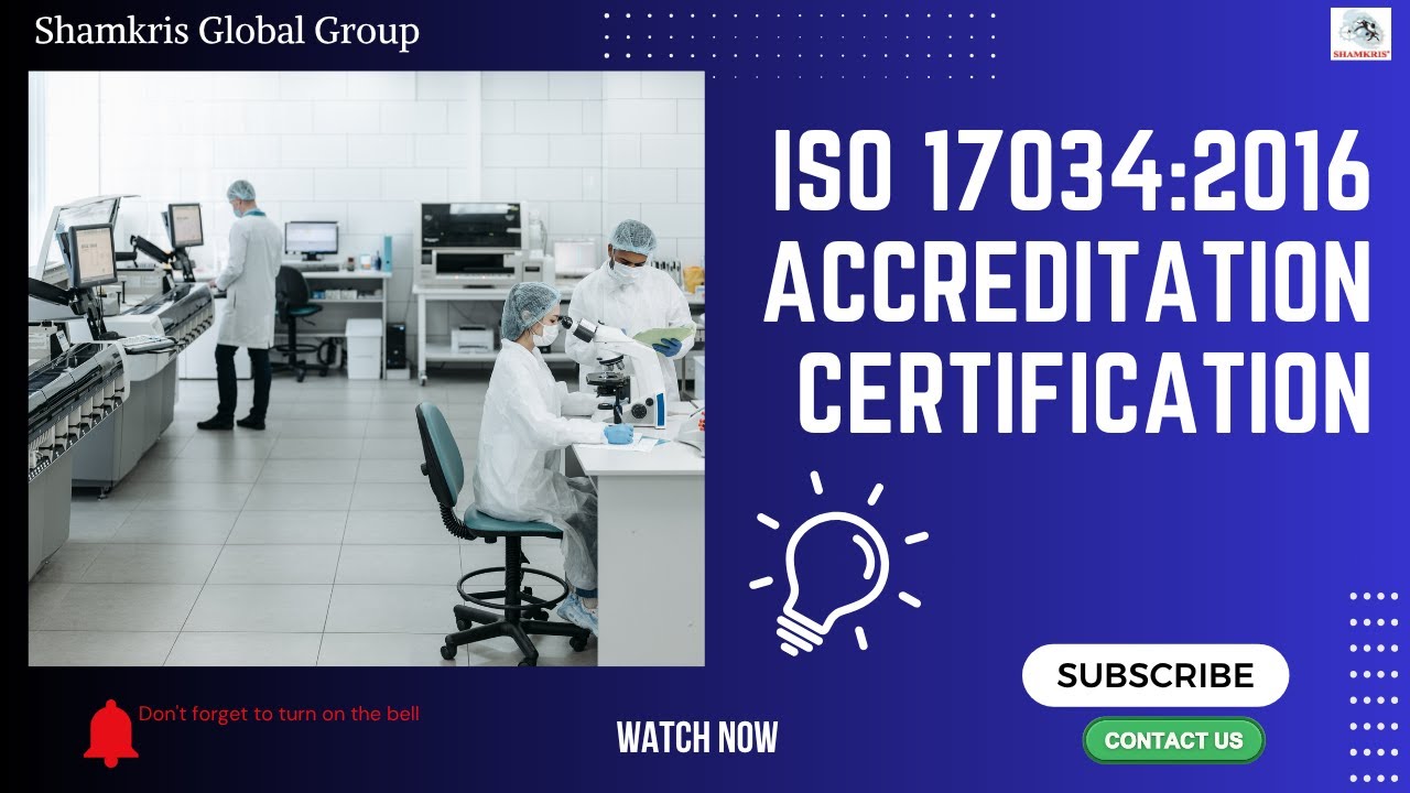 ISO 17034: 2016 Accreditation Certification