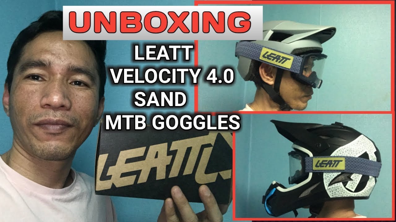 UNBOXING LEATT VELOCITY 4.0 SAND MTB GOGGLES