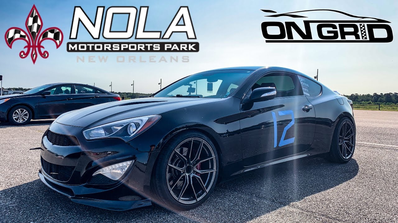 Genesis Coupe 3.8 OnGrid Track Day | FIRST Time on Track (NOLA Motorsports)