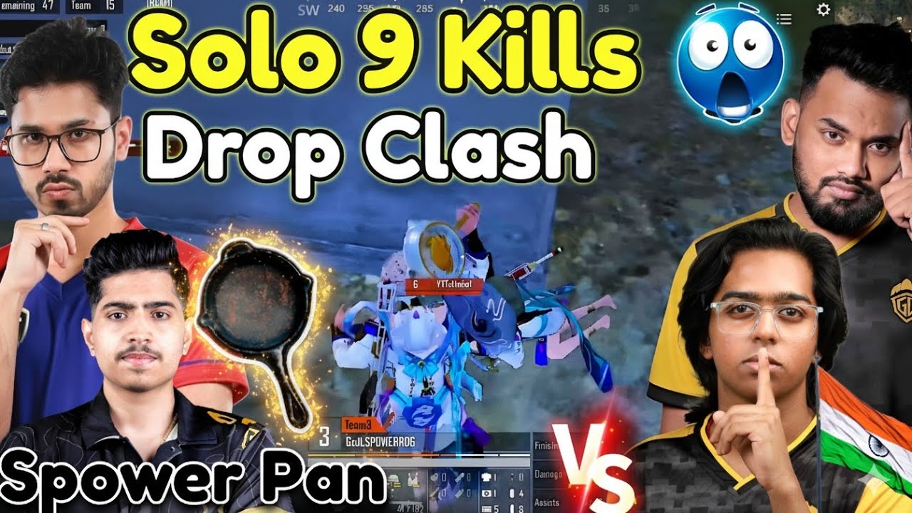 🇮🇳Manya Solo 9 Kills 🥵 Spower Pan 🍳 Pochinki Drop Clash 💣