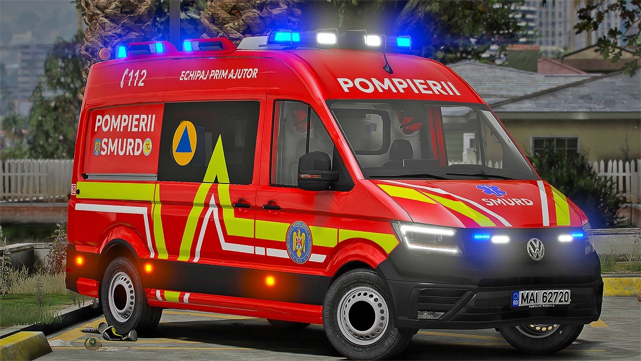 CUM ARATA NOUA AMBULANTA SMURD! - GTA 5 - POMPIERII SMURD - LSPDFR