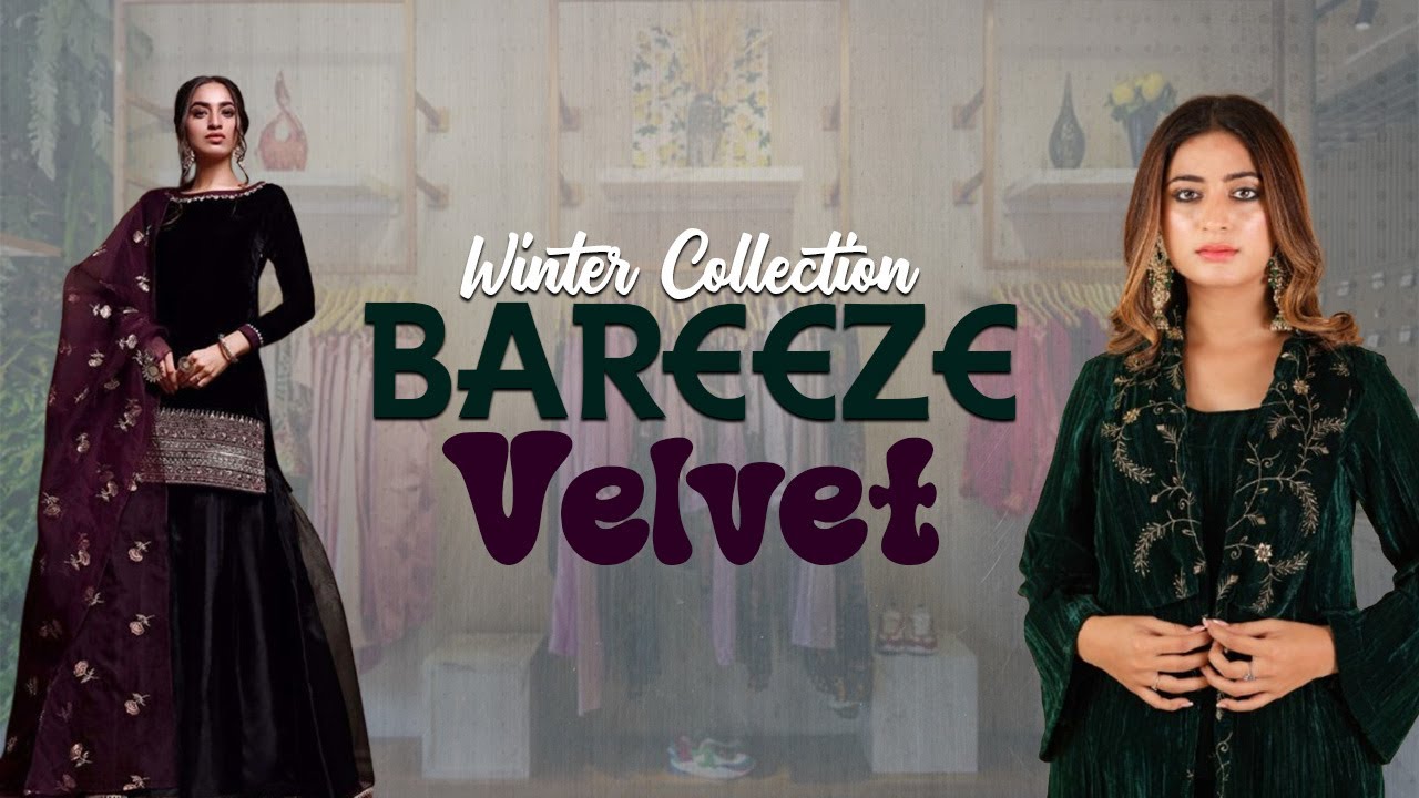 Elegance Redefined: Bareeze Velvet at Khattak Fabrics 3PCS | 2025 | 0305-1566928 WHATSAPP |