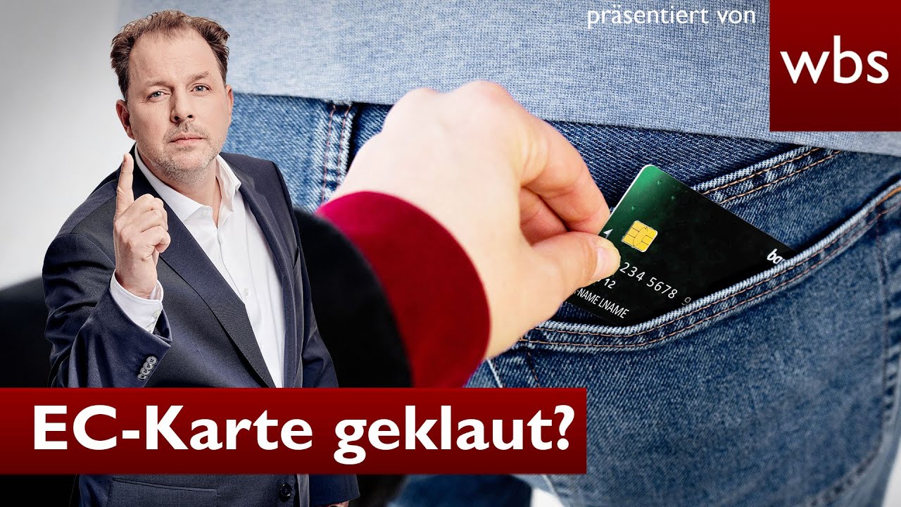EC-Karte geklaut: Deshalb müsst ihr schnell handeln! | Anwalt Christian Solmecke