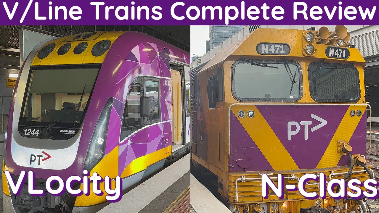VLine Trains Complete Review | VLocity / N-Set Train | Melbourne to Geelong to Melbourne