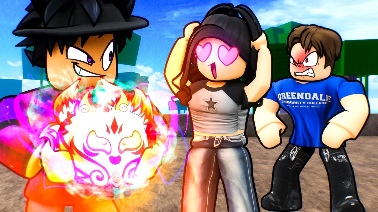 I SECRETLY Showed Her MYTHICAL FRUITS, Then Her BOYFRIEND Found Out! (Roblox Blox Fruits)