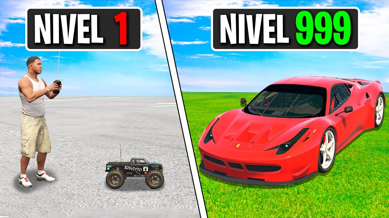 Pasando de COCHE DE JUGUETE a FERRARI en GTA 5