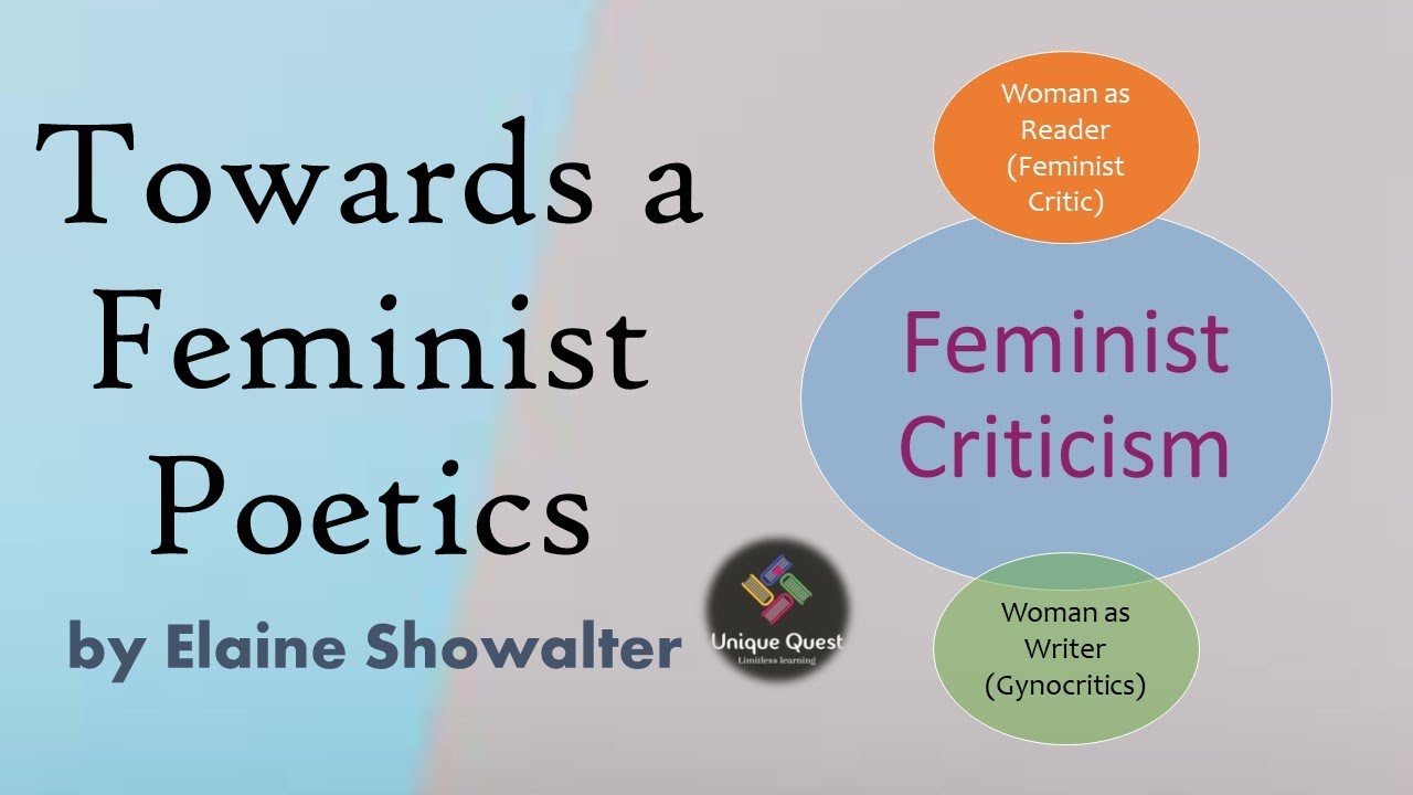 Towards a Feminist Poetics by Elaine Showalter| explained in Tamil|