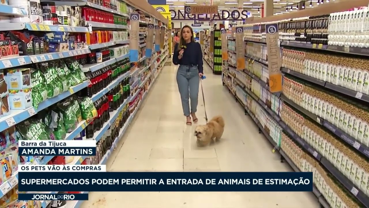 Supermercados podem permitir entrada de animais de estimação