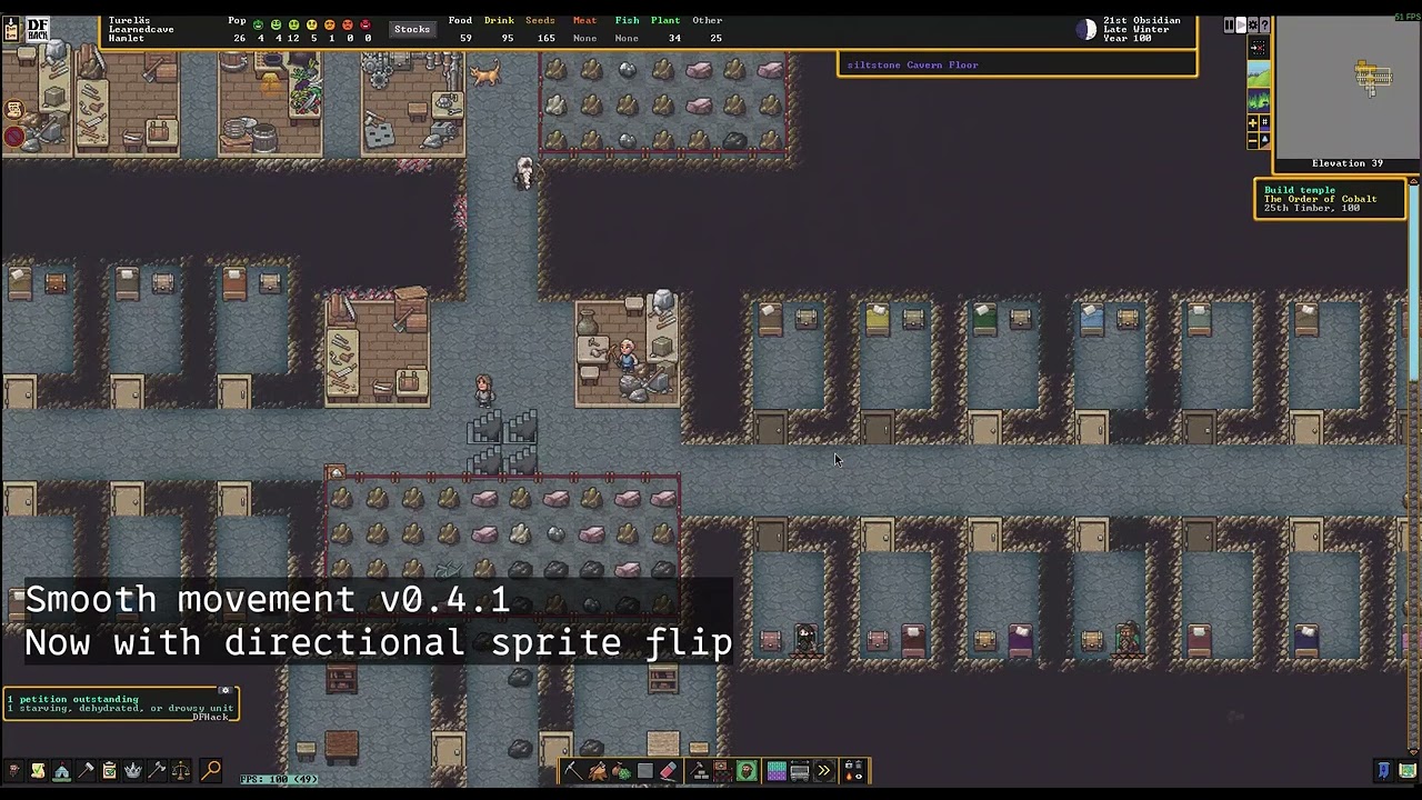 Smooth movement v0.4.1 - DFHack  plugin - Dwarf Fortress