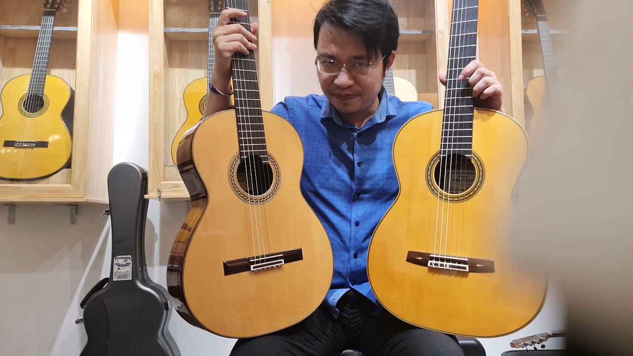 So sánh 2 cây đàn quý | Antonius Muller 2004 và Sakurai PC 2018 guitar