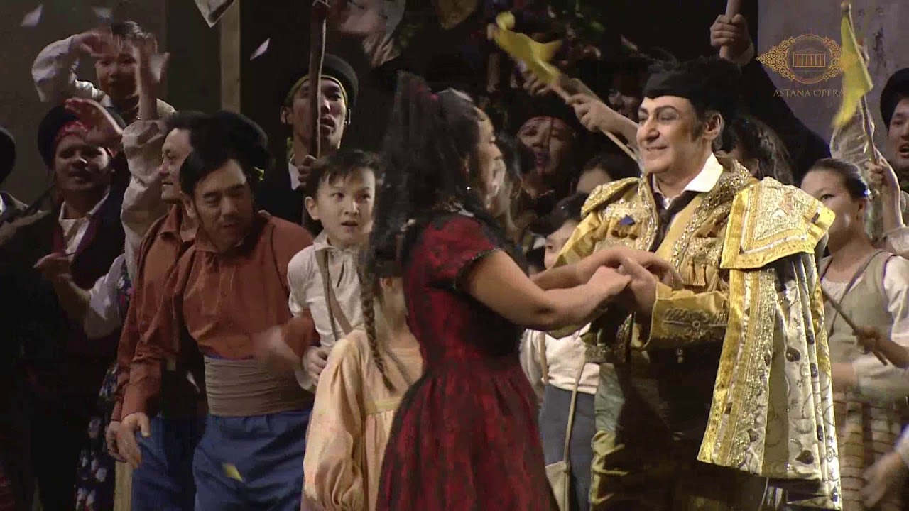B. Tumanyan & T. Vitsinskaya &uml;Si tu m'aimes, Carmen&uml; - (G. Bizet) - Astana opera 11/1/2018