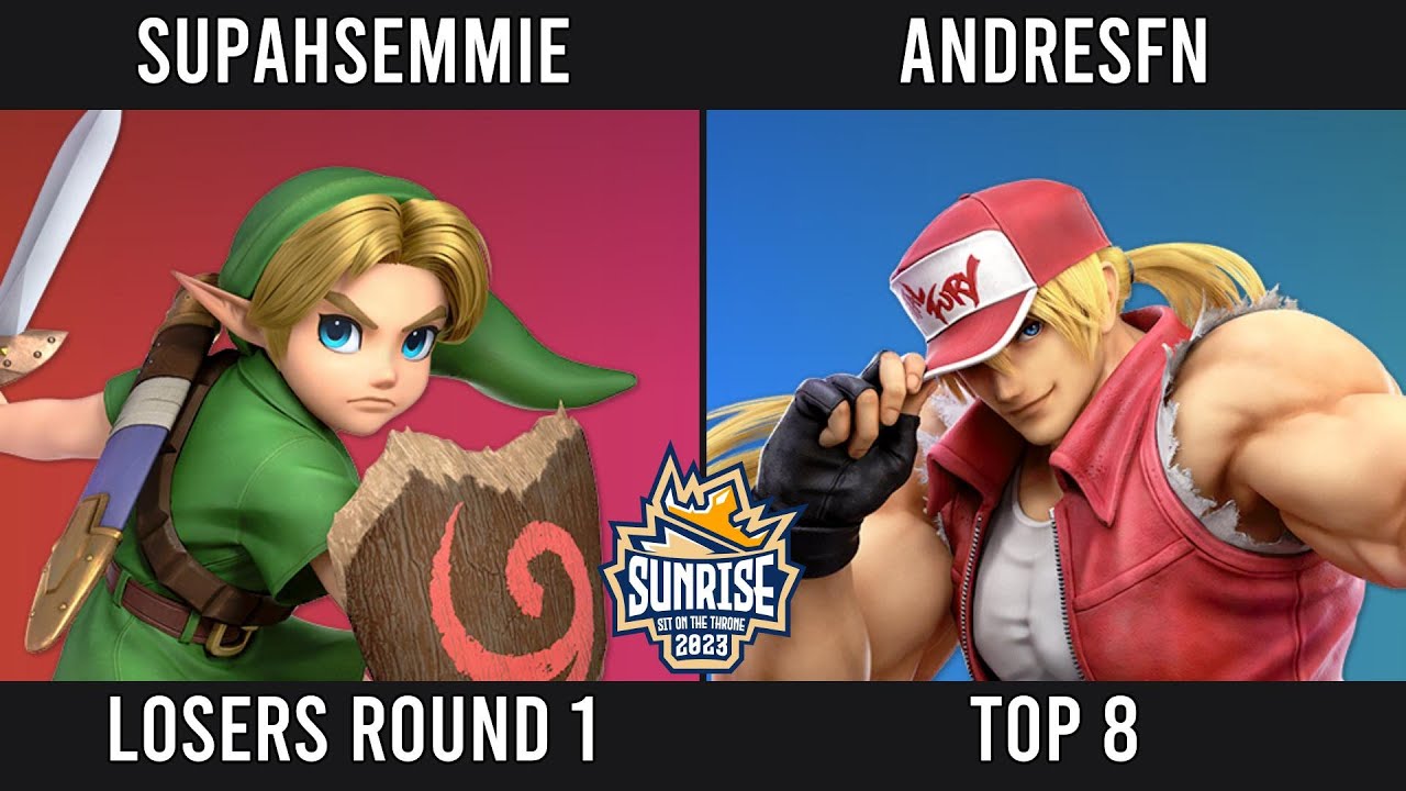 Sunrise Losers Top 8: ELS| Supahsemmie (Young Link) Vs AKV| Andresfn (Terry)