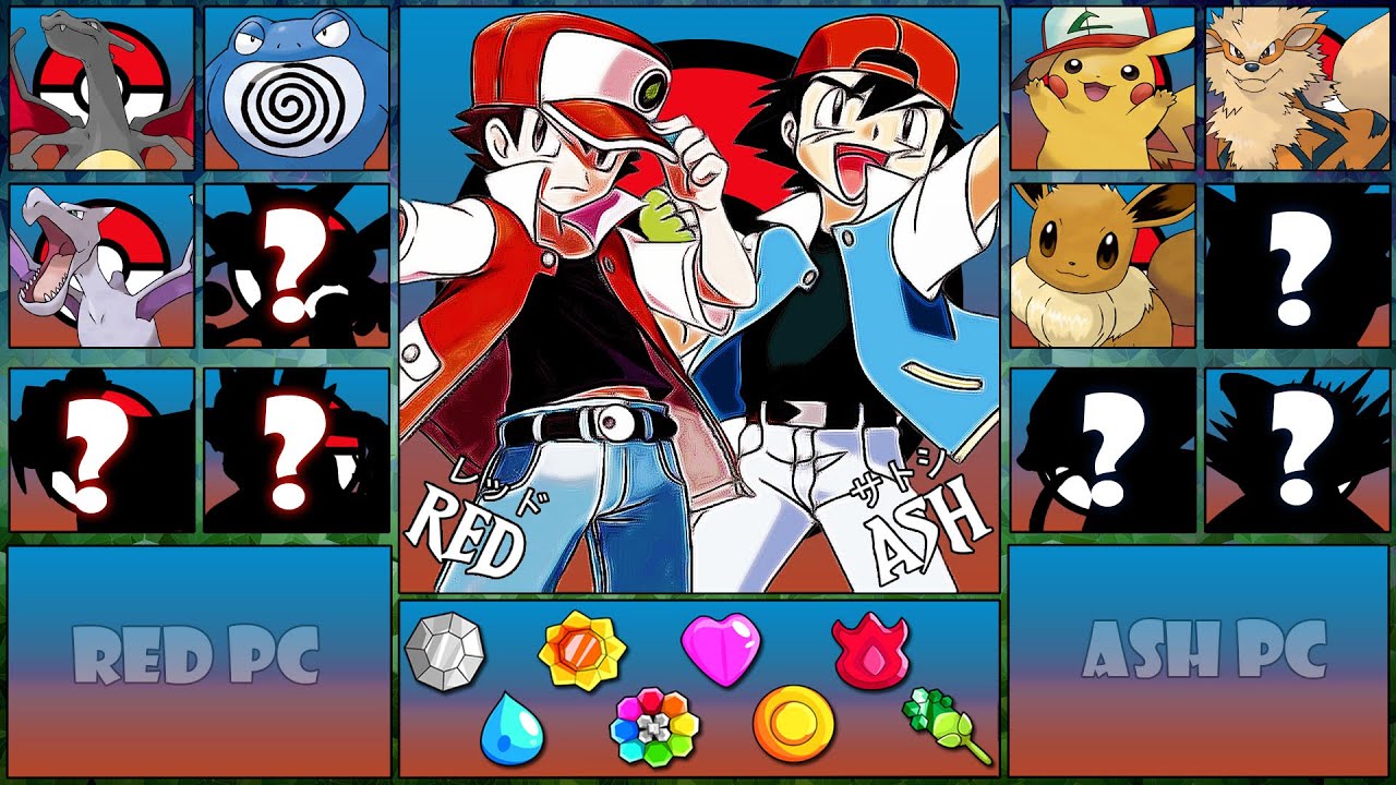WHAT IF RED AND ASH WAS A RIVAL (MY OWN VERSION OF THEIR POKEMON TEAM) PART 1