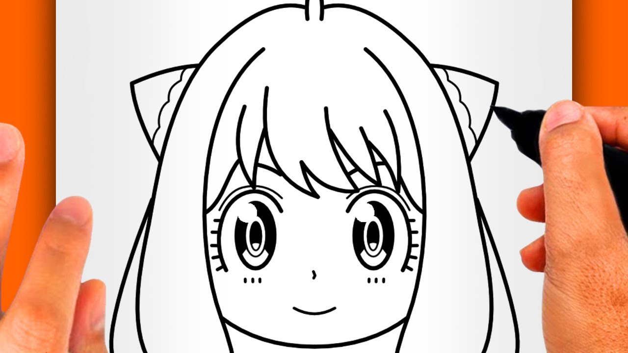 HOW TO DRAW ANYA (EASY ANYA DRAWING)
