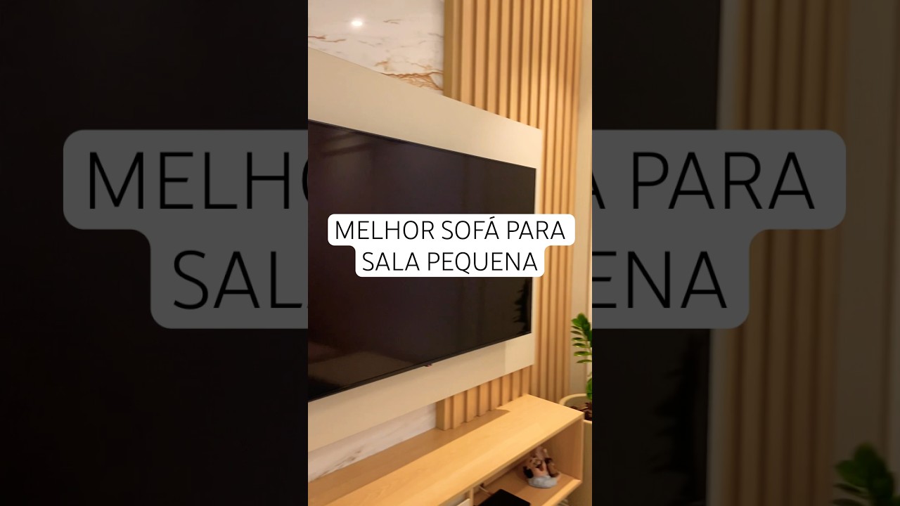 Melhor sof&aacute; para sala pequena ✨ #saladetv #saladecorada #arquitetura #interiores #decorado #decora