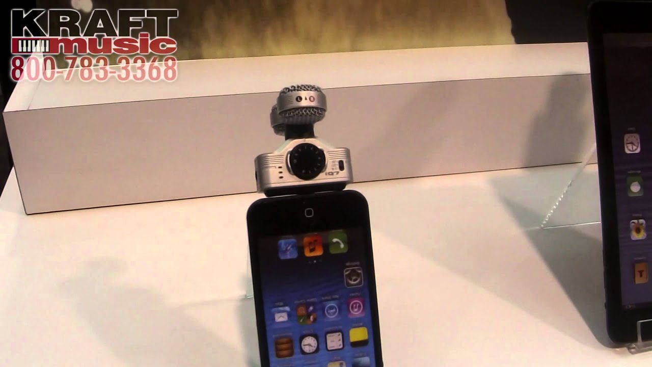 Kraft Music - Zoom IOS IQ5 IQ6 IQ7 Microphones NAMM 2015