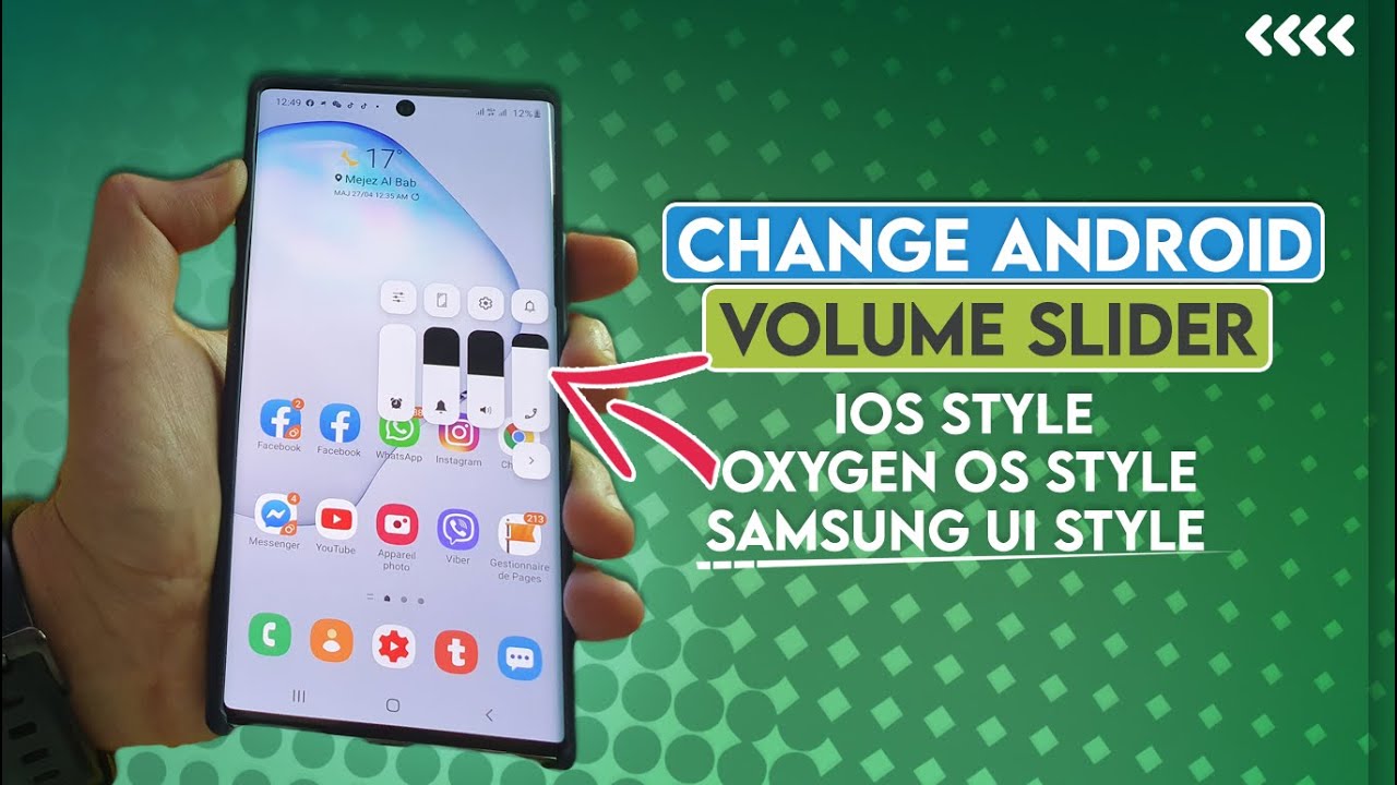 Get iOS Style , ONE UI Style, OOS Style Volume Slider Samsung One Ui on Any Android  -NO Need Root