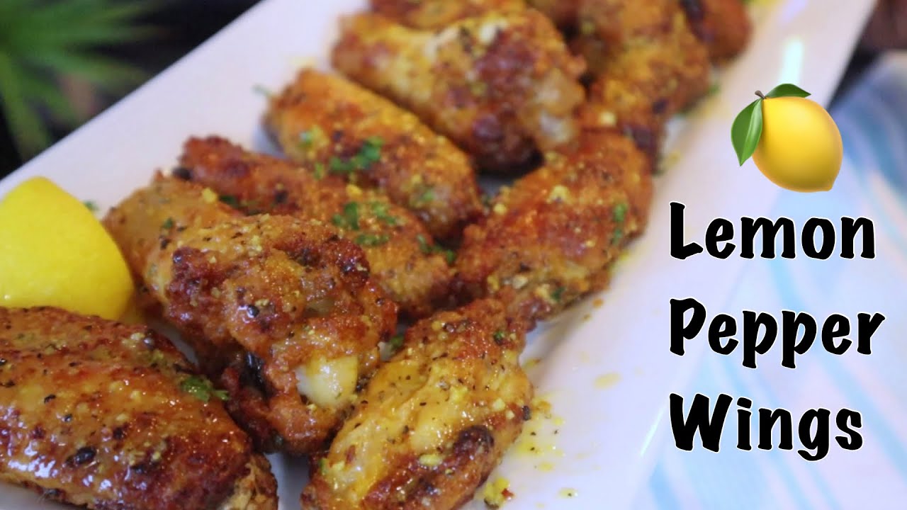 Crispy Lemon Pepper Chicken Wings Recipe ~ Perfect for Game Night & Valentines ~ Airfried