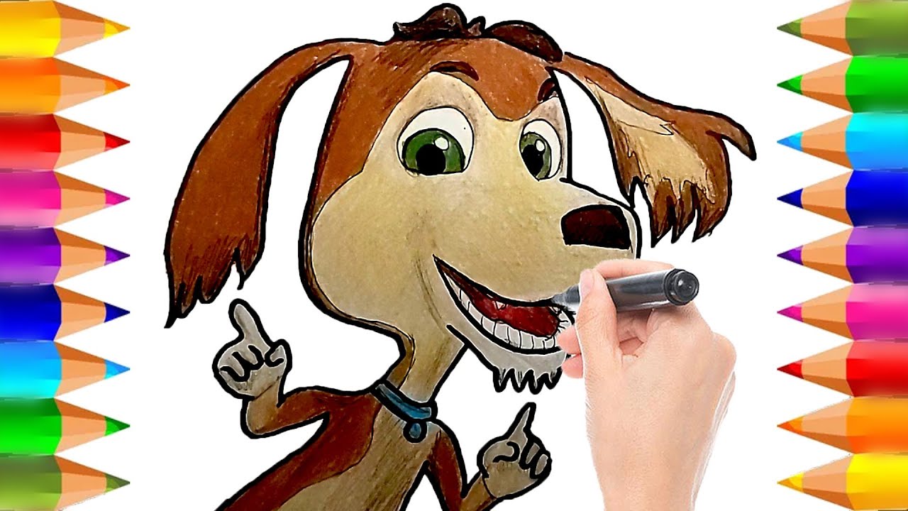Dibuja y Colorea a Mi Perro Chocolo | Dibujos para niños