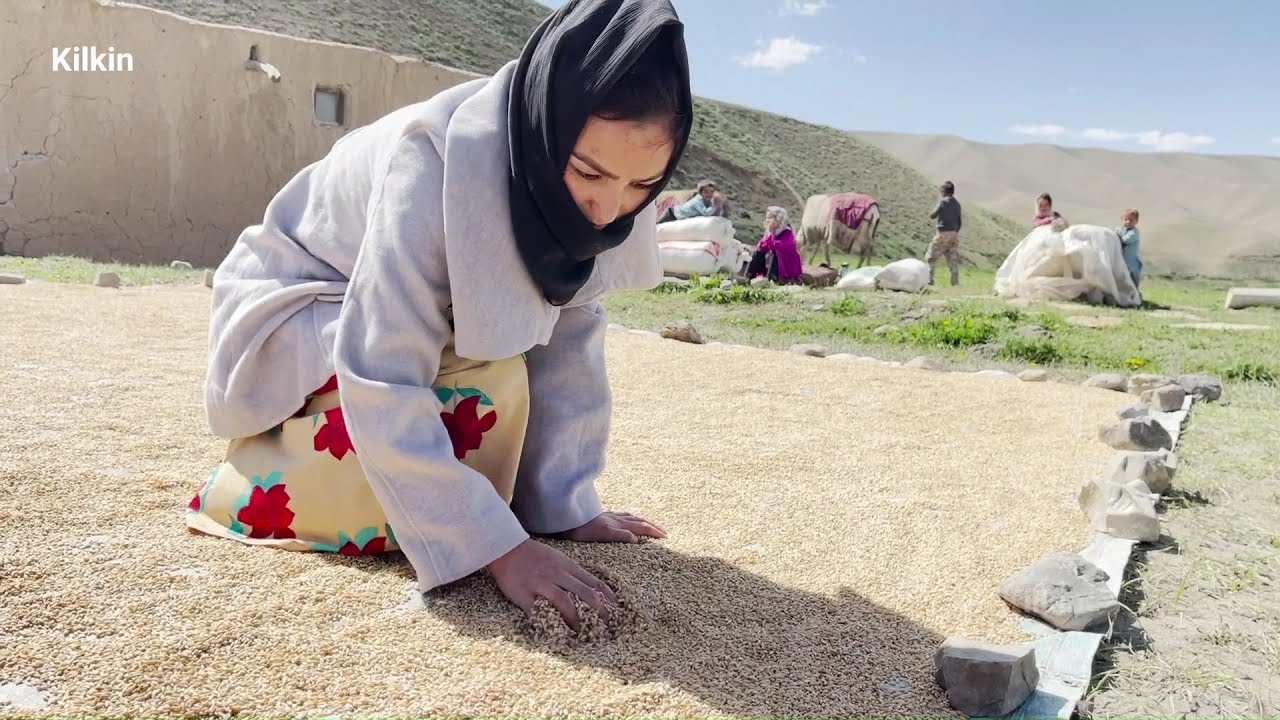 Village life afghanistan We made wheat flour in the oldest watermill of the village