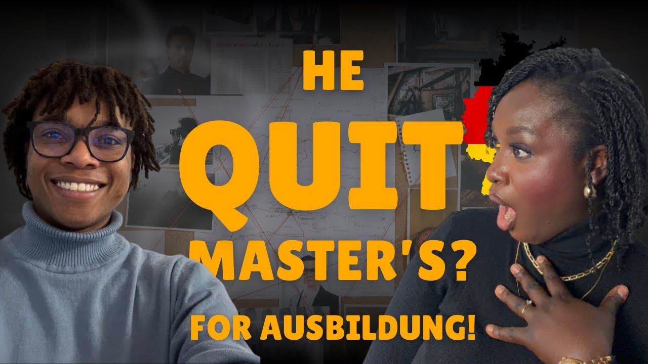HE LEFT HIS MASTERS IN GERMANY FOR AUSBILDUNG! WAS IT WORTH IT? 🤔#germany #ausbildung