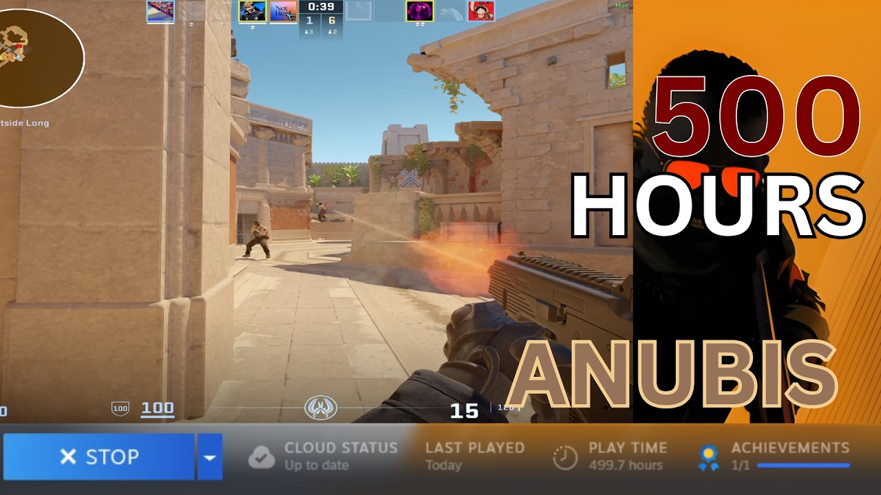 ANUBIS in My 500 HOURS of Play Time in Counter Strike - CS2